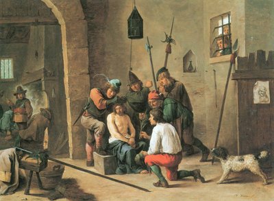 Nizozemština: Trnová koruna Bolestný muž od David Teniers the Younger