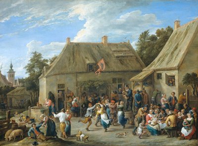 Sedlák Kermis od David Teniers the Younger