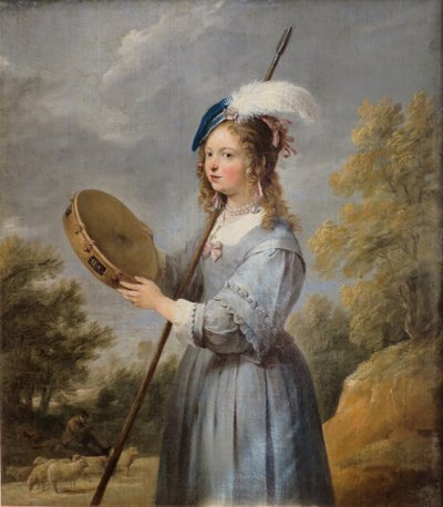 Pastýřka od David Teniers the Younger