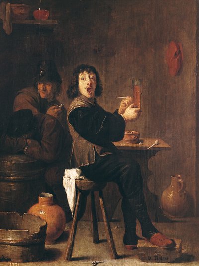 Šťastný voják od David Teniers the Younger