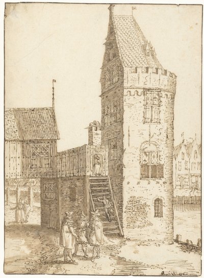 Věž Swijgh Utrecht v Amsterdamu od David Vinckboons (I)