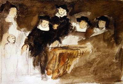 Vzpomínka na Bolův obraz (akvarel na papíře) od David Wilkie