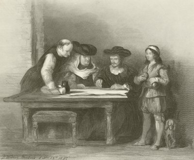 Kolumba v klášteře La Rabida od David Wilkie