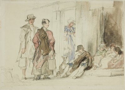 Postavy poblíž dveří od David Wilkie