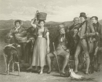 Sir Walter Scott a jeho rodina od David Wilkie