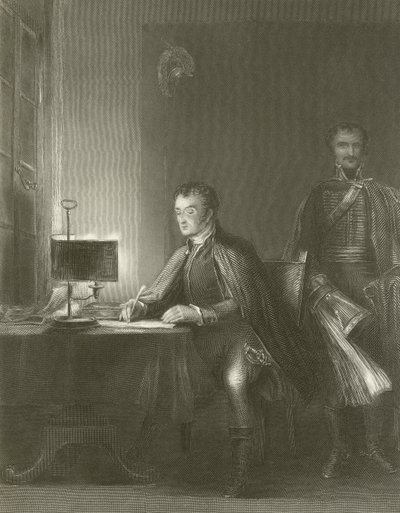 Vévoda z Wellingtonu píše své zprávy od David Wilkie