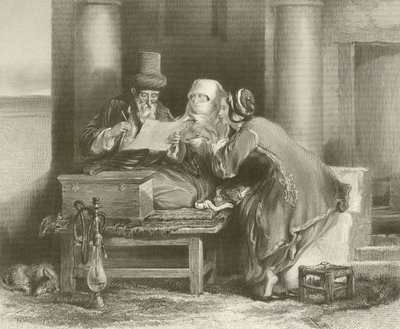 Turecký spisovatel dopisů od David Wilkie