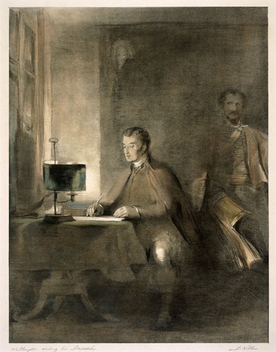 Wellington píše své zprávy od David Wilkie