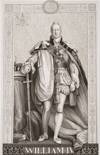 William IV (1765-1837) z „Ilustrace anglické a skotské historie“ svazek II od David Wilkie