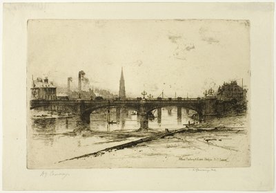Albert, Railway a Victoria Bridges, deska šest z Clyde Set od David Young Cameron