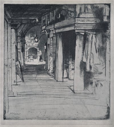 Calle Della Donna, c1900, 1925. od David Young Cameron