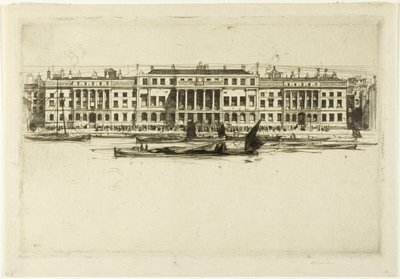 Custom House, deska jedna z londýnské sady od David Young Cameron