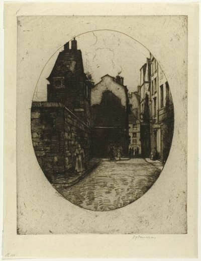 Rue Saint Julien le Pauvre, deska šest z Paris Set od David Young Cameron