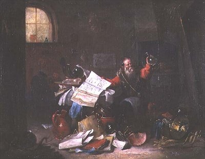Alchymista od David the Elder Teniers
