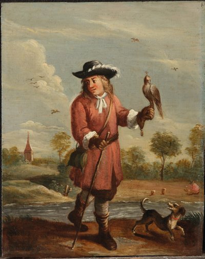 Alegorie čtyř živlů: vzduch (olej na panelu) od David the Younger (follower of) Teniers