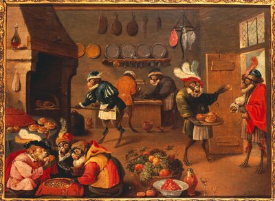 The Monkey Cooks od David the Younger Tenier