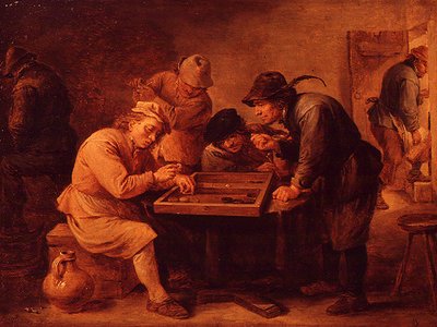 Hra Tric-Trac od David Teniers the Younger