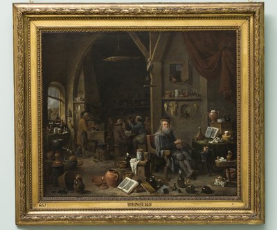 Alchymista, později 1670 (olej na plátně) od David Teniers the Younger