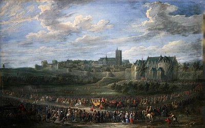 Vchod princezny do Bruselu (olej na plátně) od David Teniers the Younger