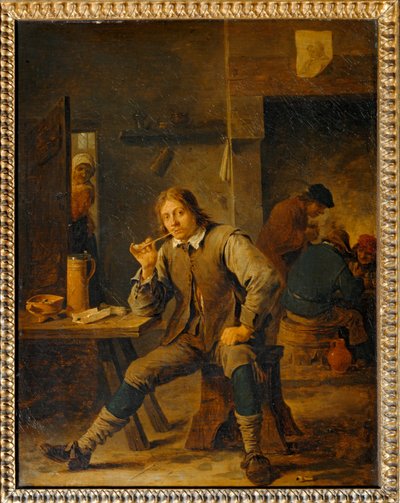 Kuřák opřený o stůl... od David the Younger Teniers