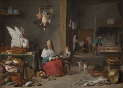 Interiér kuchyně, 1644 od David Teniers the Younger