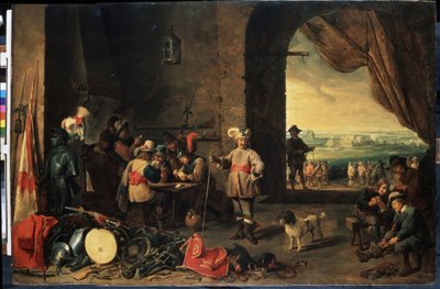 Strážnice. Obraz Davida Tenierse mladšího (1610-1690). Olej na dřevě, 69 x 103 cm od David Teniers the Younger