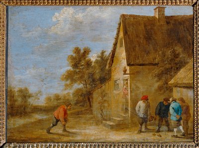 Les Joueurs de boules ... od David the Younger Teniers