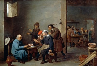 Muž v bílém klobouku od David Teniers the Younger