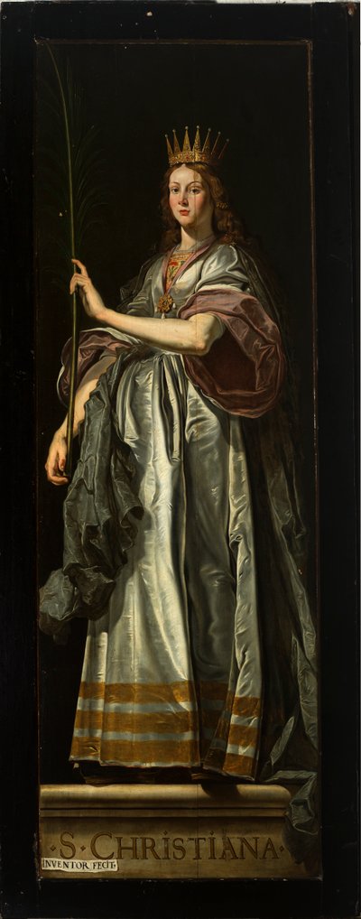 Farní kostel (farní kostel Panny Marie). Interiér. malování. triptický. David Teniers starší. Zadní konec. Christiana. od David Teniers the Younger