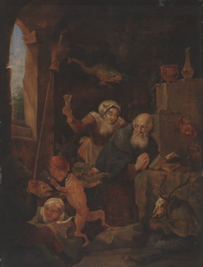 Pokušení svatého Antonína (olej na desce) od David Teniers the Younger