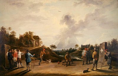 Soutěž v lukostřelbě (olej na plátně) od David Teniers the Younger