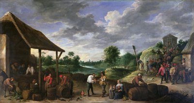 Sklizeň vína od David Teniers the Younger