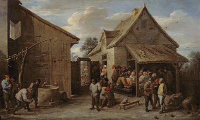Dvůr hostince od David Teniers the Younger