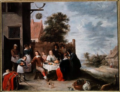 Svátek marnotratného dítěte Obraz David Teniers II. mládě (1610-1690) od David Teniers the Younger