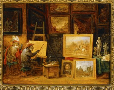 Opičí malíř ... od David the Younger Teniers