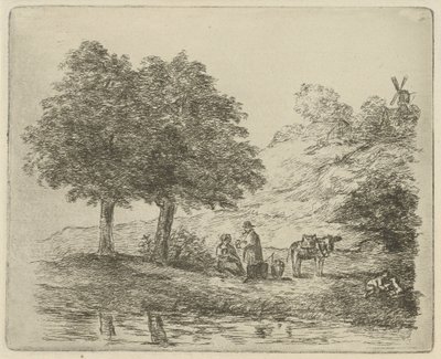 Krajina s rodinou od David van der Kellen