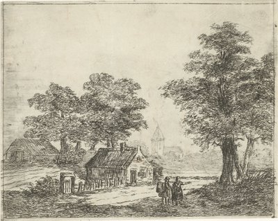 Krajina s turisty od David van der Kellen