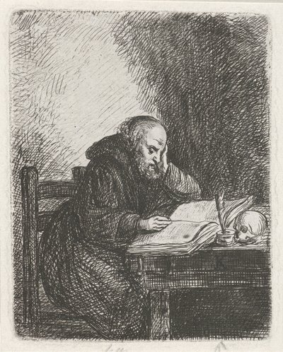 čtecí mnich od David van der Kellen