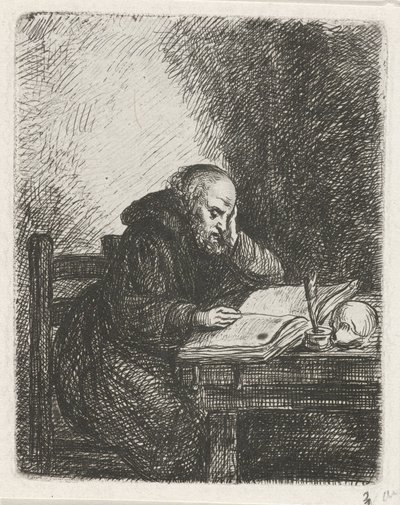 čtecí mnich od David van der Kellen
