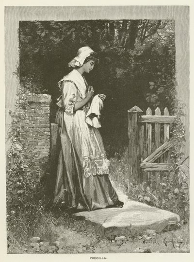 Priscilla (rytina) od Davidson (after) Knowles