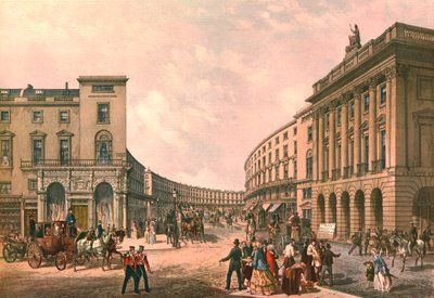 Kvadrant, Regent Street, c1852. od Day and Son