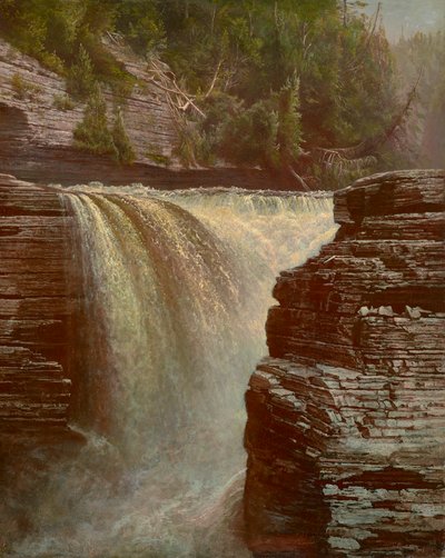 Trenton Falls Near Utica, New York 1873 (olej na plátně) od De Witt Clinton Boutelle