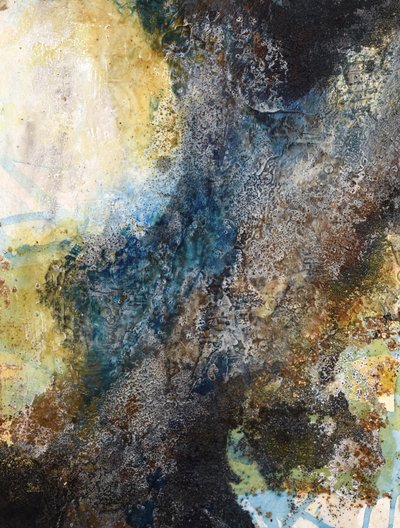 Deep Blue Gold – Abstrakt od Deb Chaney