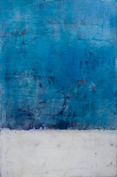 Deep Blue Horizon – abstrakt od Deb Chaney