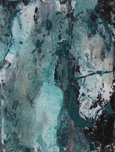 Textura v odstínu teal v grungeovém stylu od Deb Chaney