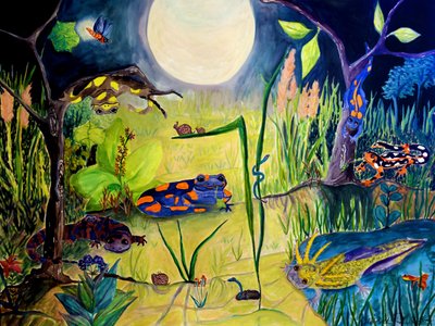 Awake While You Sleep, 2015 (akvarel) od Deborah Eve Alastra