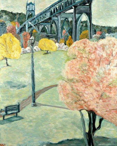 Cathedral Park, 2019 (akryl na plátně) od Deborah Eve Alastra