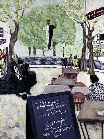 Montmartre, 2017 (akryl na plátně) od Deborah Eve Alastra