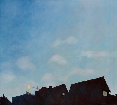 Soumrak střech, 2003 (olej na plátně) od Deborah Stevenson