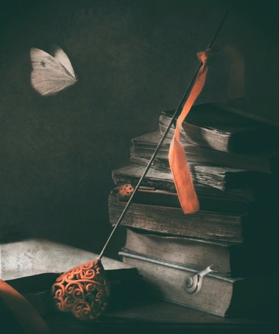Motýl ve stylu „Dark Academia“ od Delphine Devos